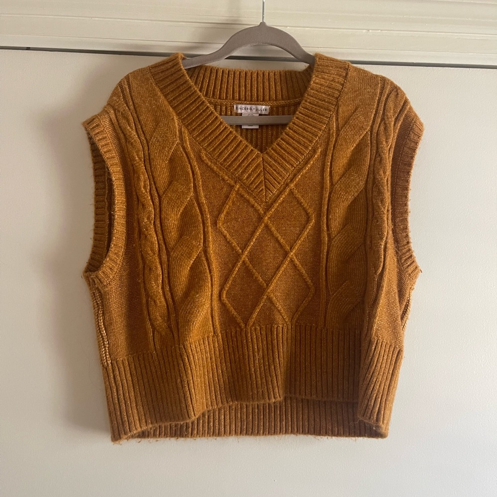 Brown Sweater vest